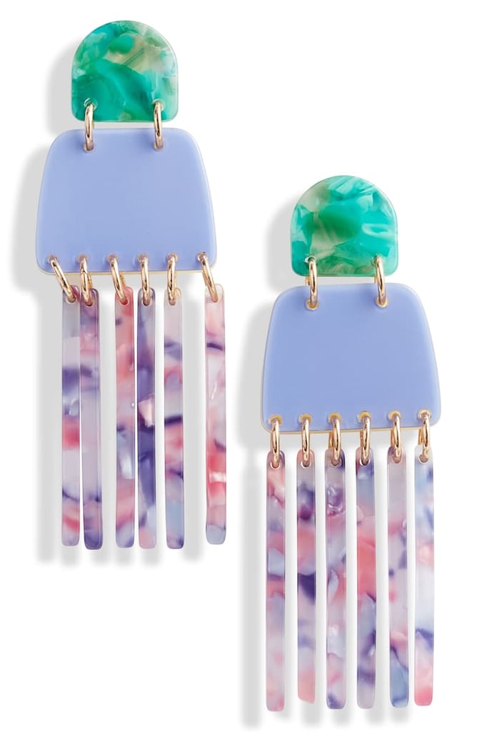 Lele Sadoughi Empire Fringe Drop Earrings