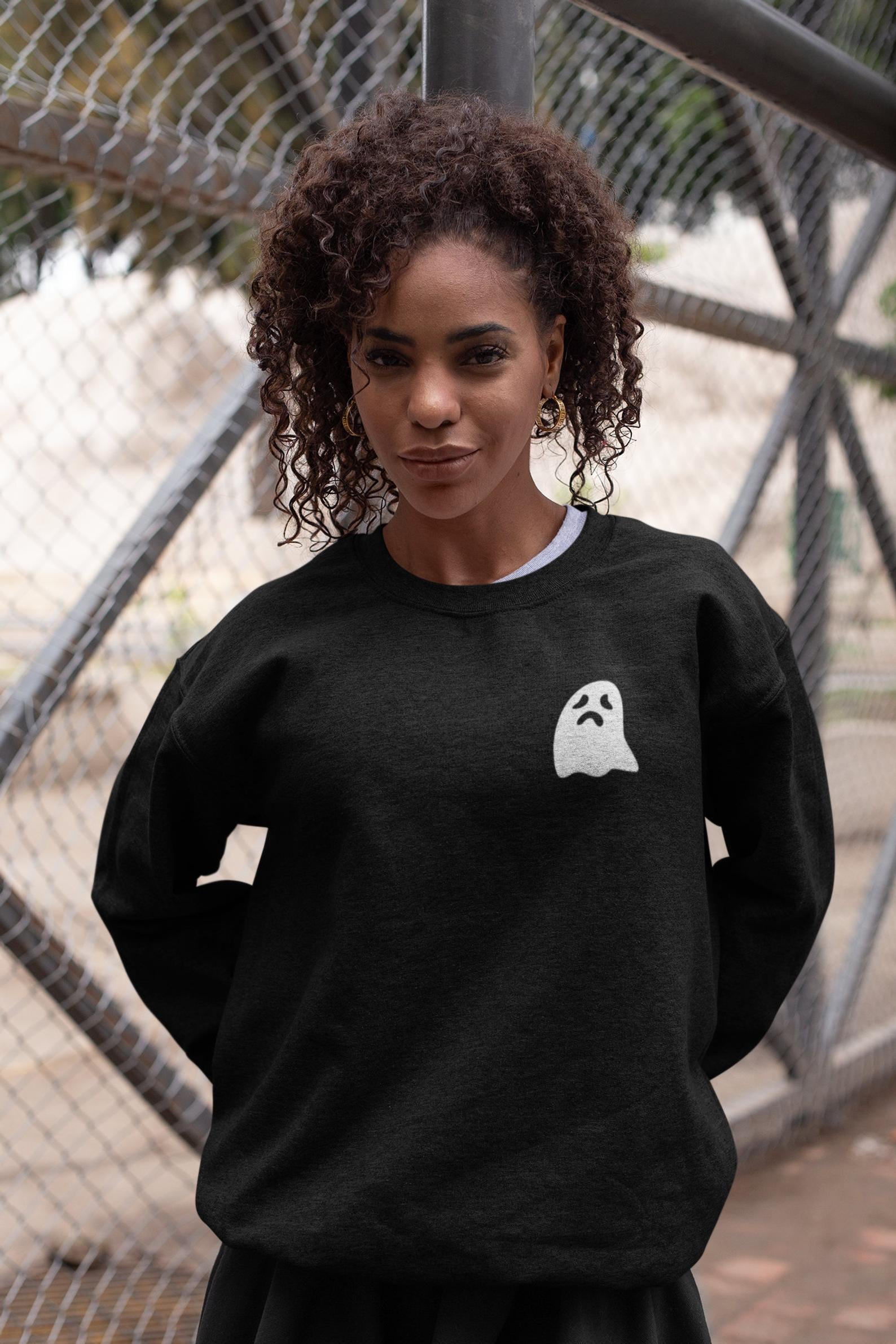 Cute Ghost Sweatshirt Women Sweatshirt Spooky Season Shirt Cute Fall Sweatshirt Halloween Ghost Sweatshirt Halloween Sweatshirt