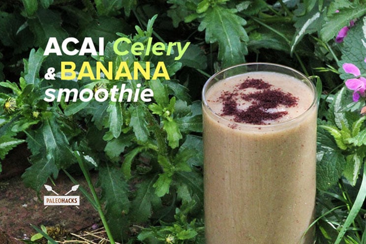 Acai Celery and Banana Smoothie