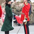 Kate Middleton Cradles Her Growing Baby Bump at the Irish Guards St. Patrick's Day Parade