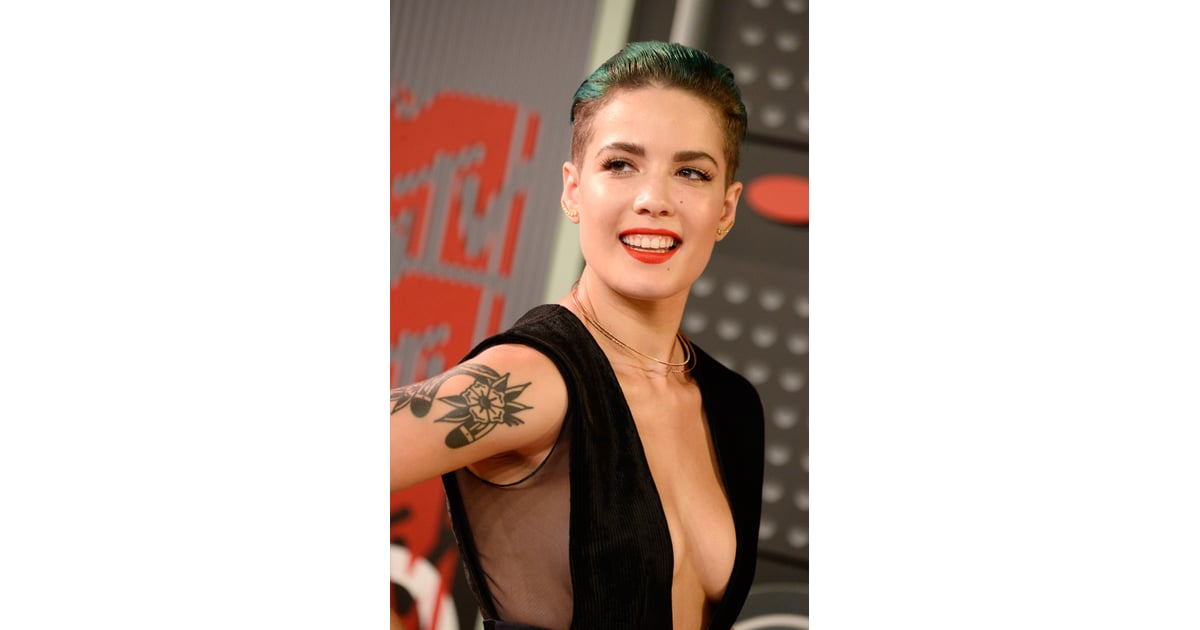 1. Halsey's Bold Blue Hair Transformation in 2018 - wide 5