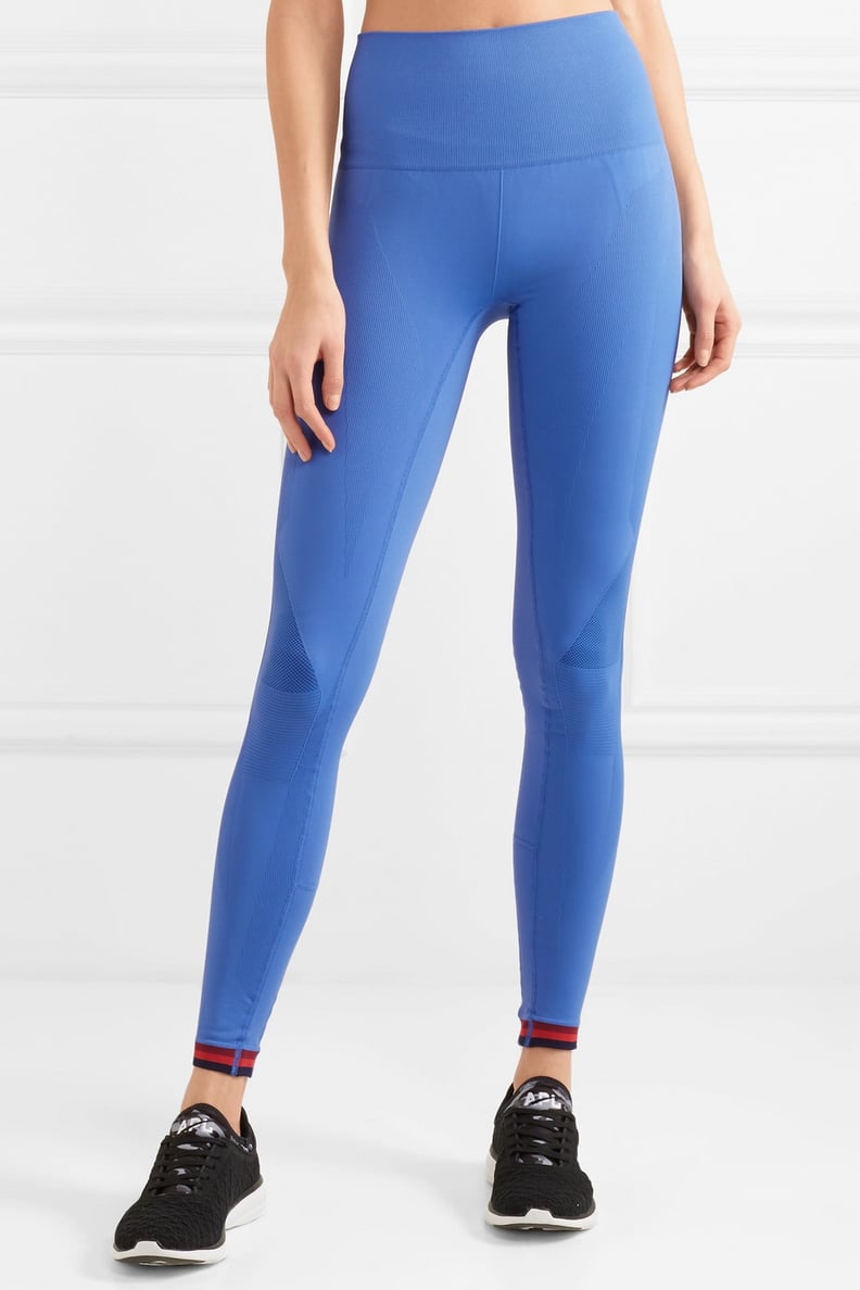 LNDR Freefall striped stretch-knit leggings