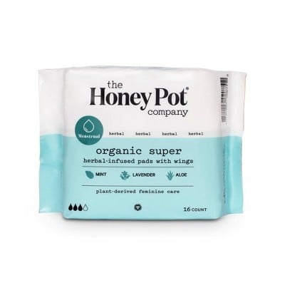 The Honey Pot Organic Super Herbal-Infused Pads