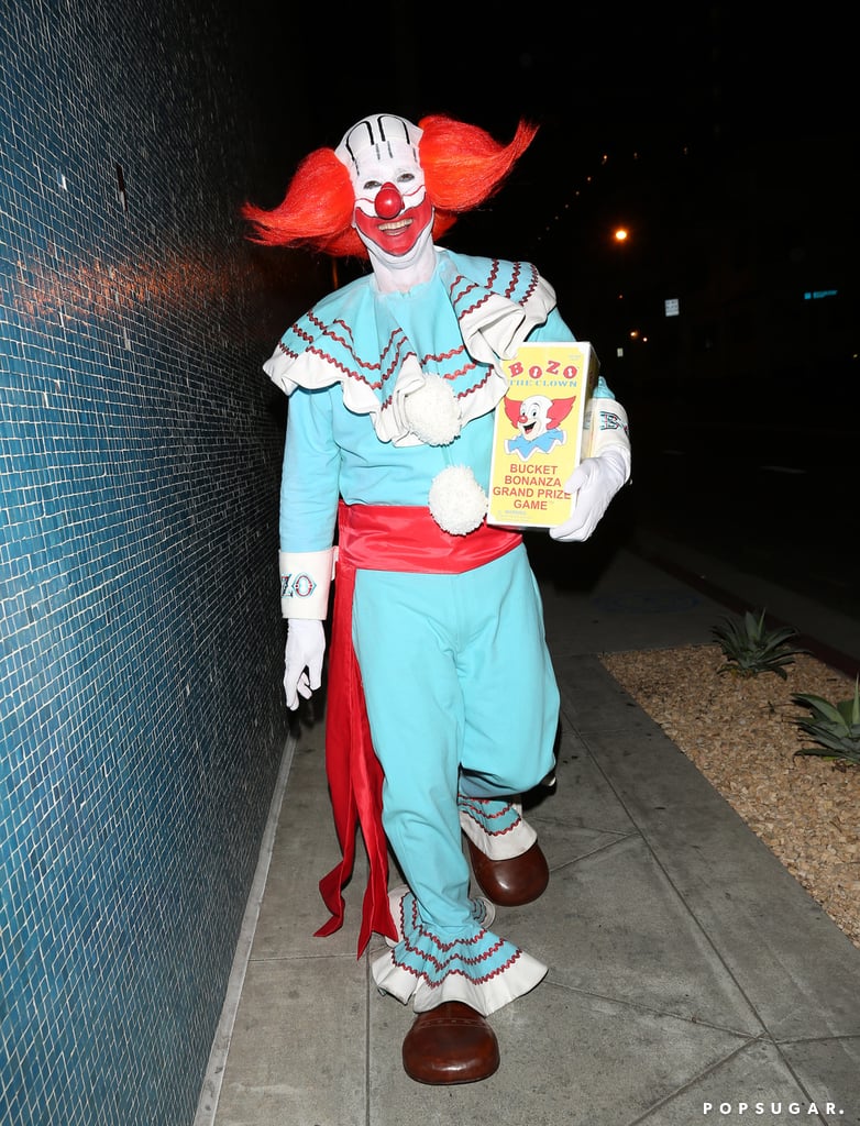 David Arquette attended a Halloween party as Bozo the Clown.
David Arquette attended a Halloween party as Bozo the Clown.