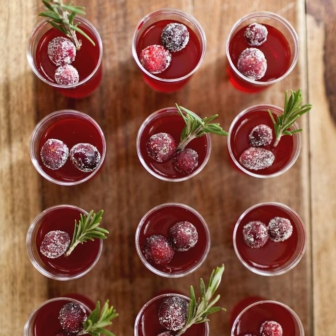 christmas themed jello shots