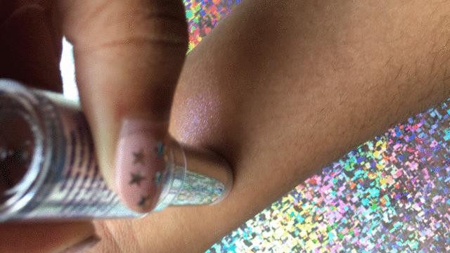 Urban Decay Holographic Disco Queen Highlighter Stick Swatch