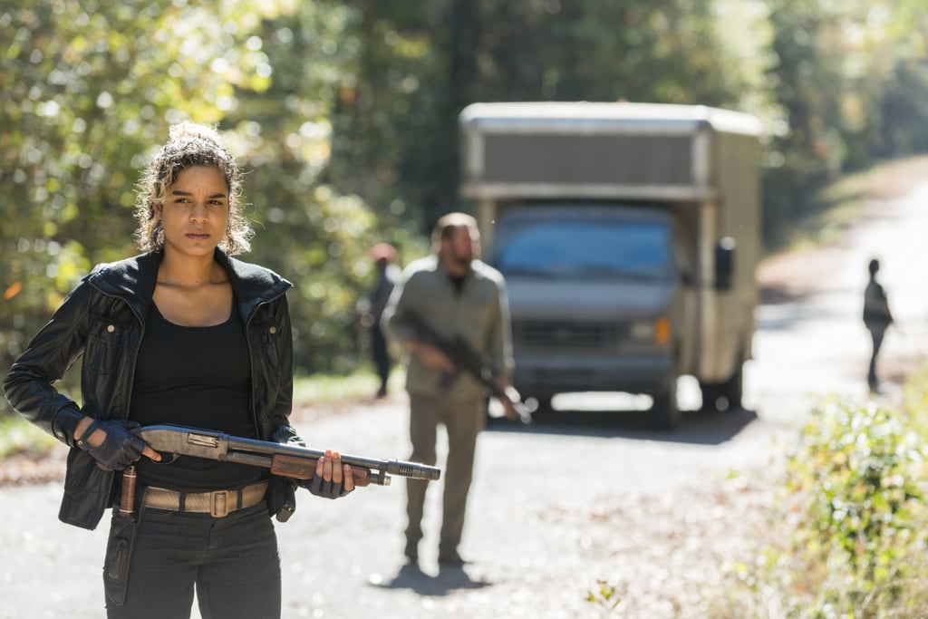 That's Arat (Elizabeth Ludlow) from The Saviors.