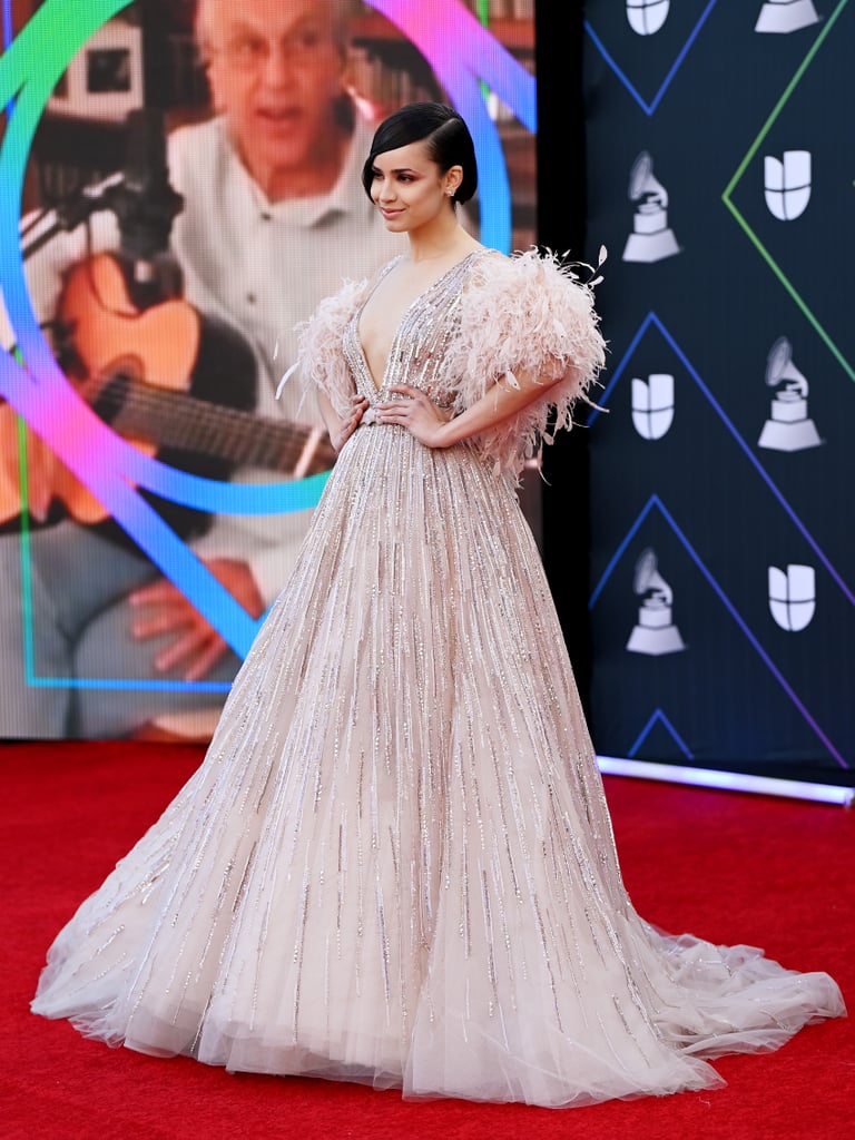Sofia Carson Wore a Sparkly Pink Dress to the Latin Grammys