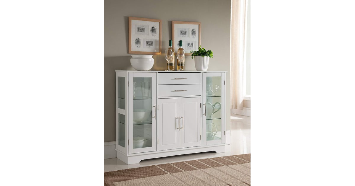 Kings Brand Furniture VD60366HW Kitchen Storage Buffet With