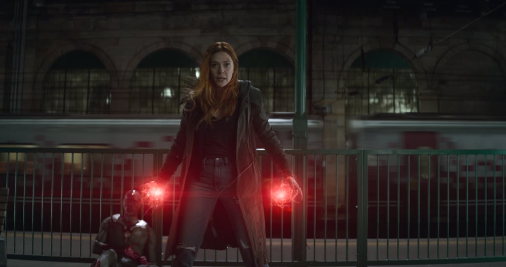 Have you noticed Wanda is super powerful? She shows off a little in Infinity War, and we like it.