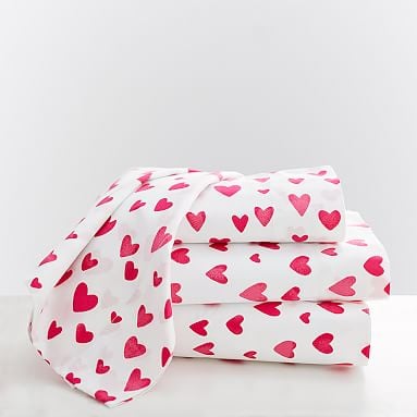 MayBaby Painted Hearts Sheet Set