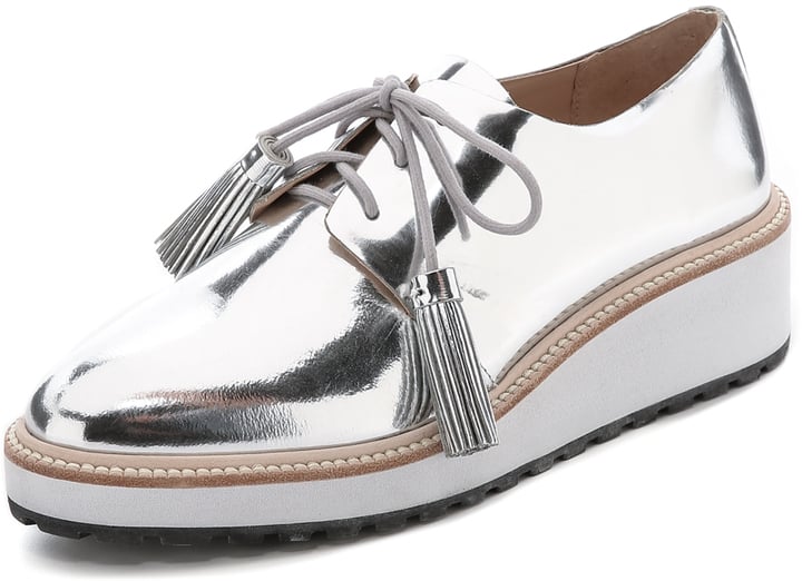 I've been admittedly obsessed with the comforable footwear trend of 2015, and the good news is it's not slowing this year. With these Loeffler Randall Callie Platform Oxfords ($395) on hand, I'll feel polished, without ever needing to pull on my pumps.

— HM