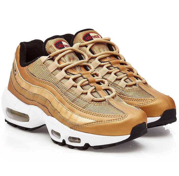 air max 95 gold and white