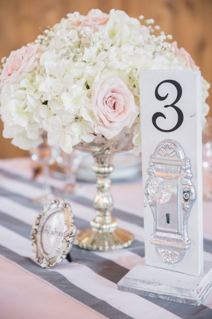 Feminine Pink and Silver Wedding