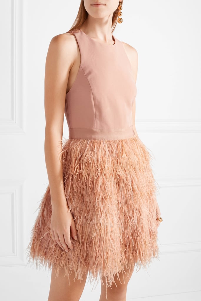 Alice + Olivia Alice Olivia Philomena Feather Dress