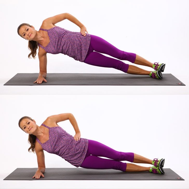 Side Plank Pulses Hip Dips Plank Moves For Obliques POPSUGAR Fitness Photo