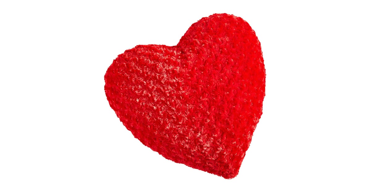 Fuzzy Heart Red Pillow The Best Affordable Valentine's Day Decor From