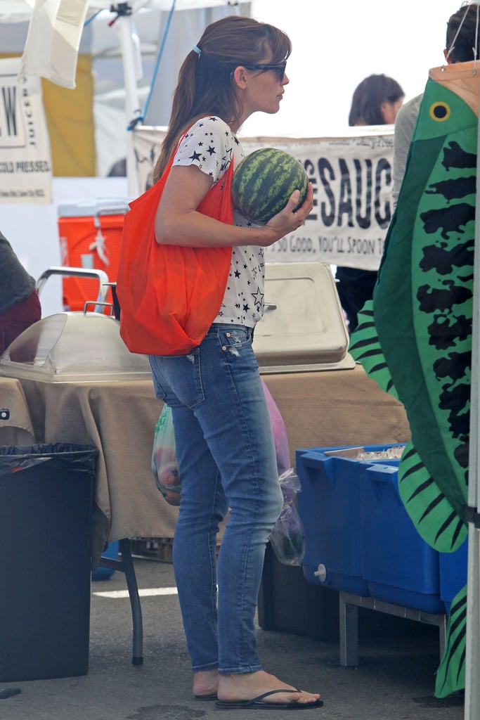 Ben Affleck and Jennifer Garner Family at Farmers Market