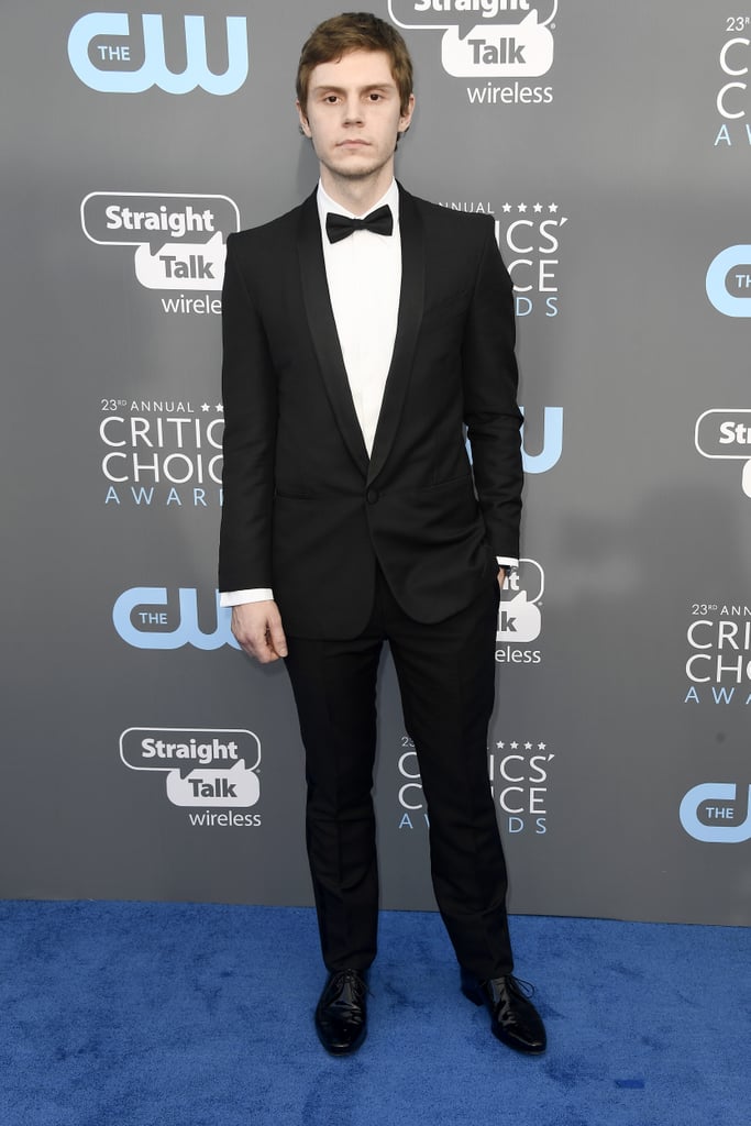 Evan Peters and Emma Roberts at 2018 Critics' Choice Awards