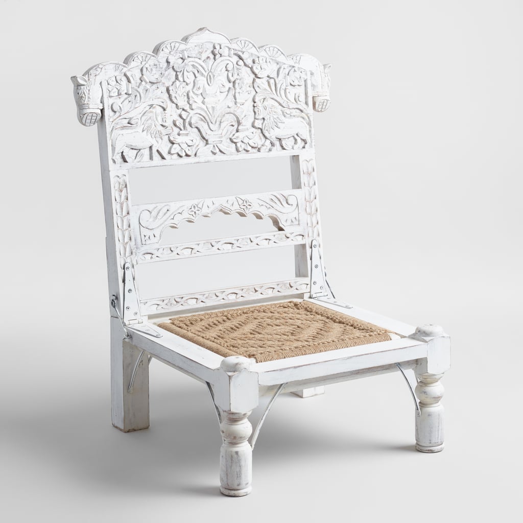 White Folding Pidda Chair ($300)