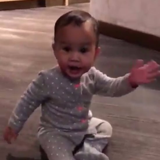 Chrissy Teigen's Daughter Luna Waving Instagram Video 2017