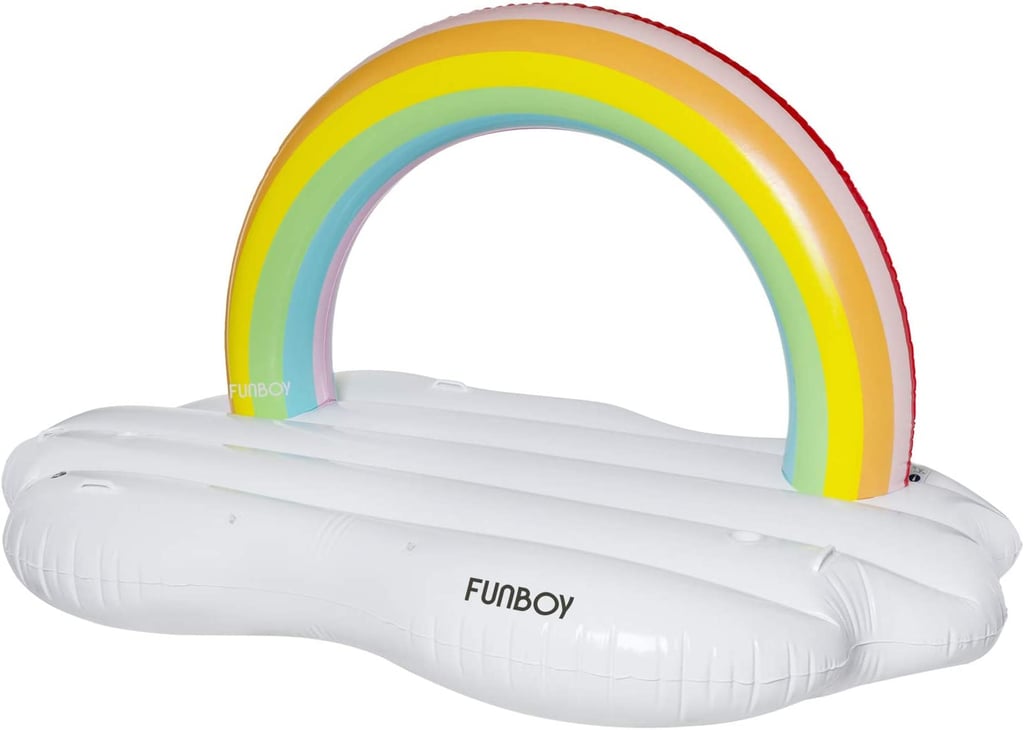 Funboy Inflatable Rainbow Daybed Pool Raft & Float