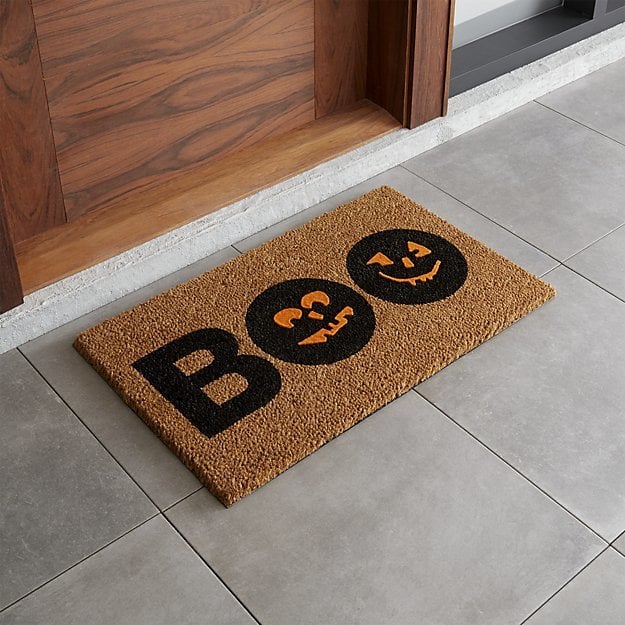 Crate Barrel Boo Doormat 10 Spooky Doormats That Will