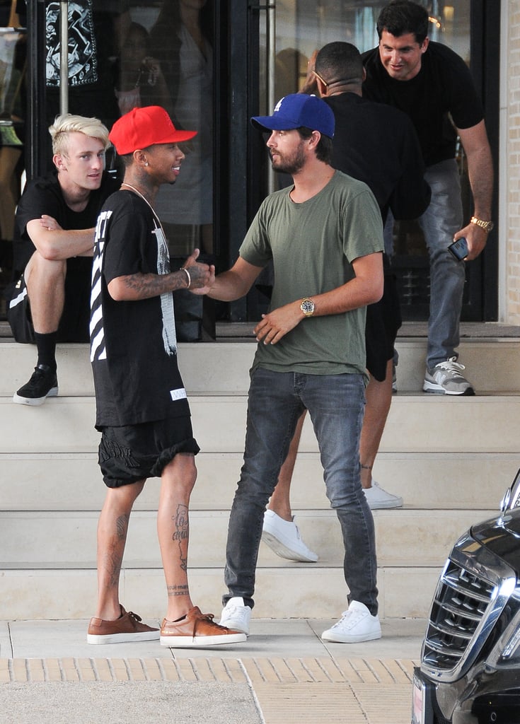 Scott Disick Runs Into Tyga While Shopping