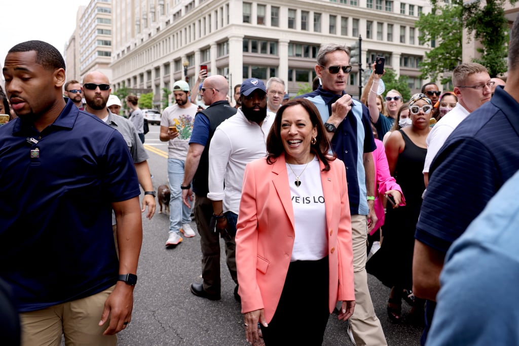 Kamala Harris and Doug Emhoff at 2021 Pride Parade Photos