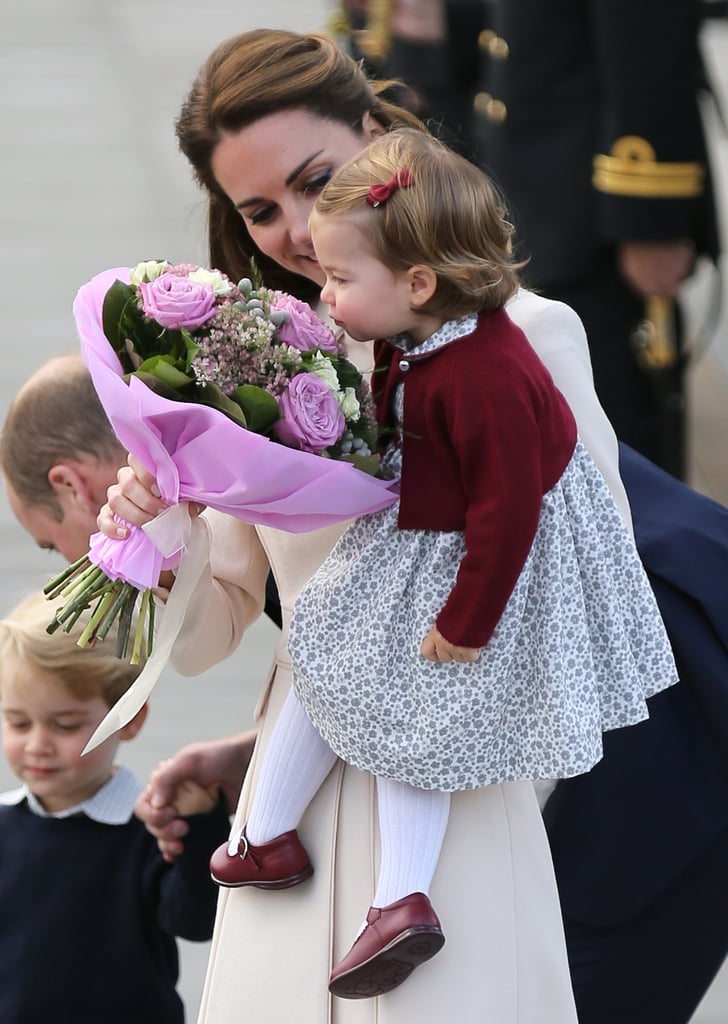Princess Charlotte Smelling Flowers in Canada Pictures