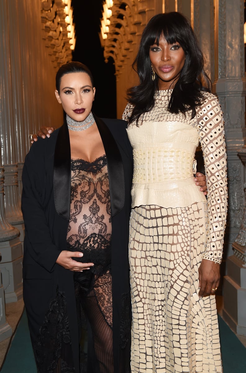 Kim Kardashian and Naomi Campbell