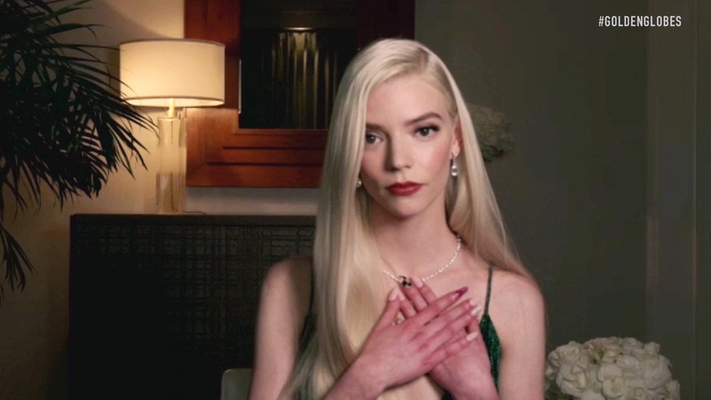 Anya Taylor-Joy's Best Moments at the 2021 Golden Globes