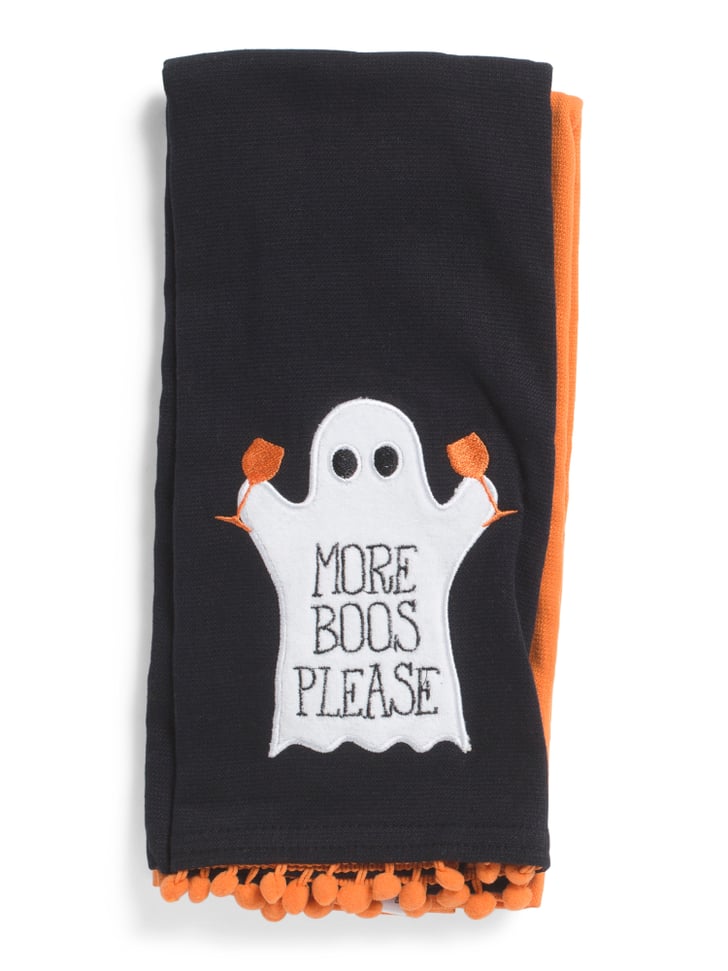 Set of Two Boosy Ghost Kitchen Towels Best TJ Maxx Halloween Decor