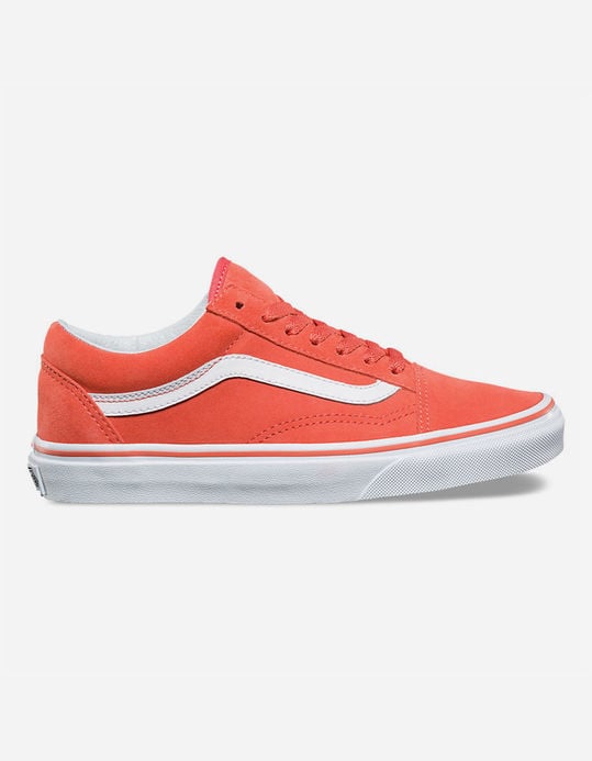 Suede Old Skool Spiced Coral and True White Women's Shoes