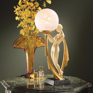 Desiree Art Deco Illuminated Statue