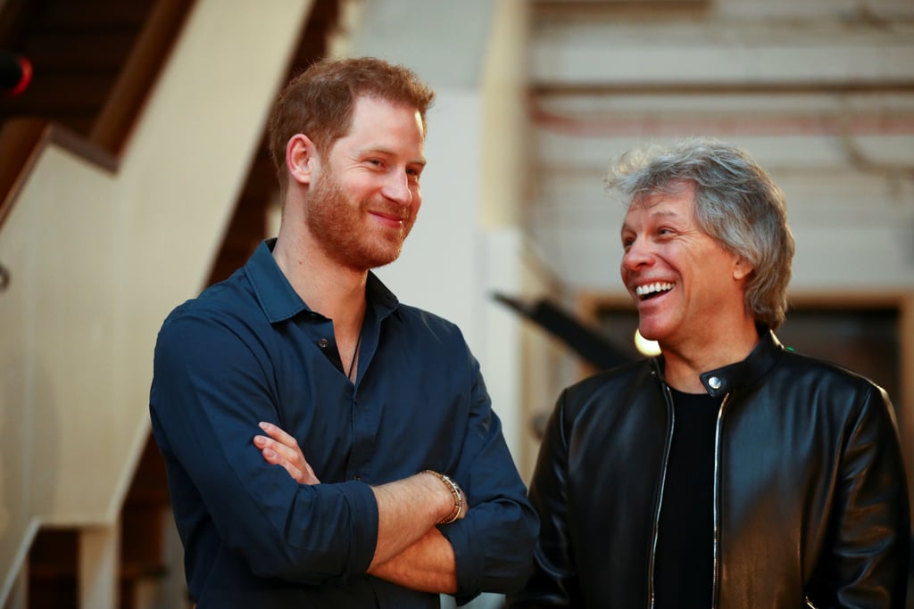 Prince Harry and Jon Bon Jovi Record at Abbey Road Studios