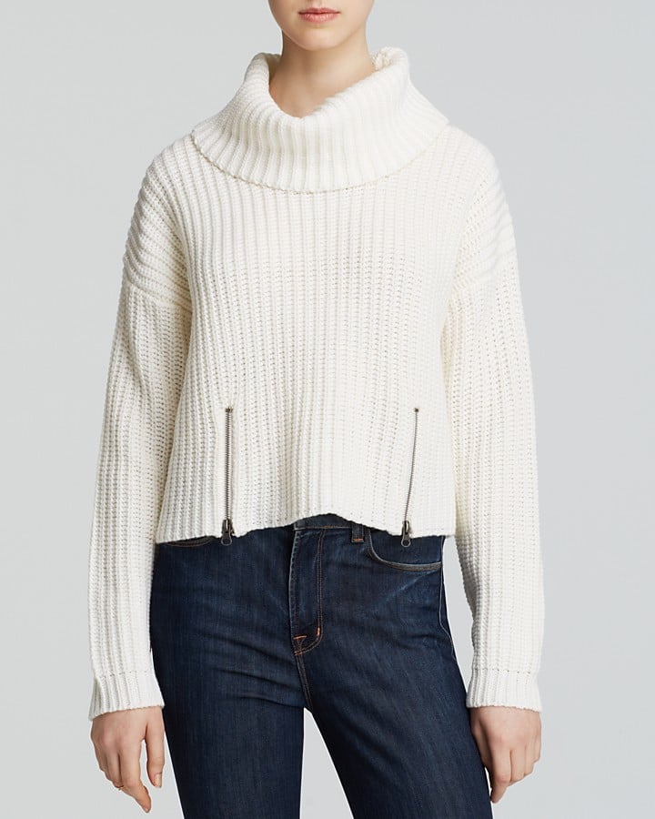 aqua turtleneck