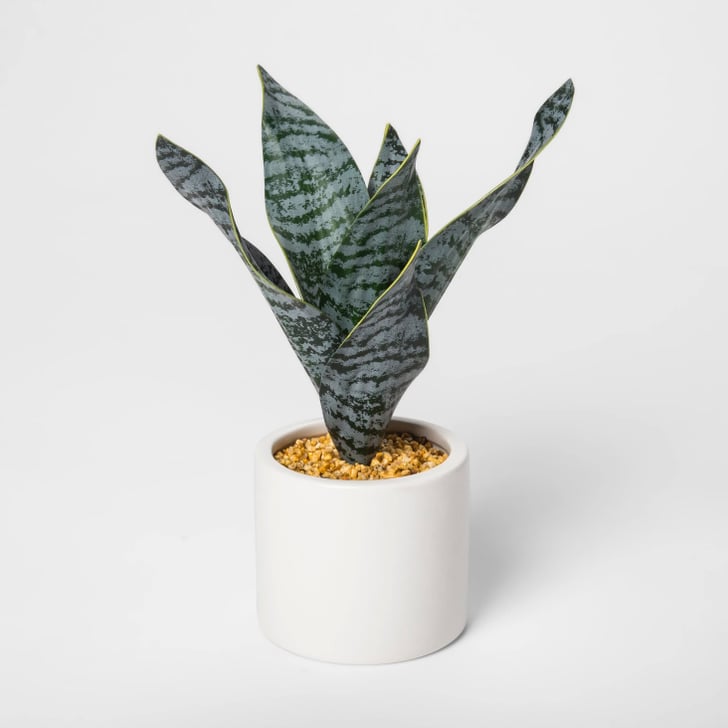 Artificial Snake Plant in Pot Best Target Decor Under 50 POPSUGAR
