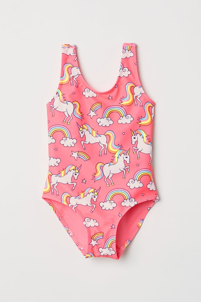 H&M Unicorn Printed Swimsuit