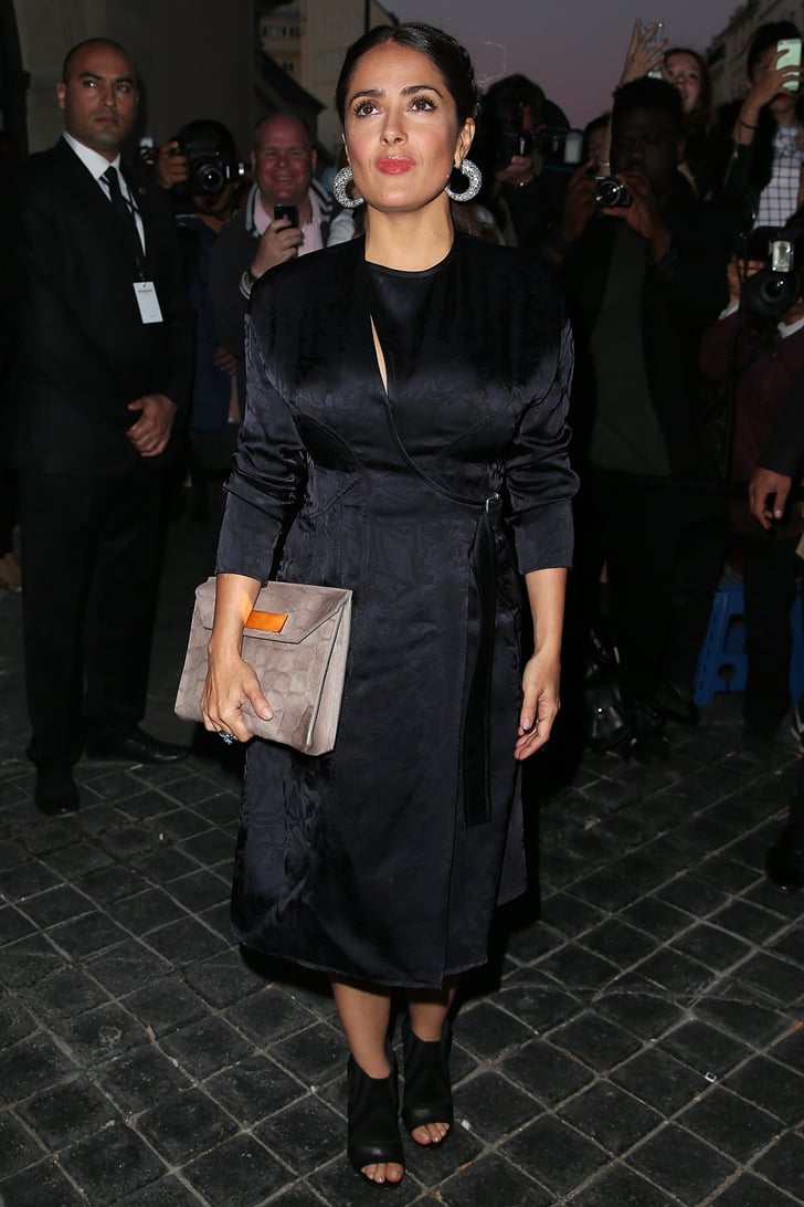 Salma Hayek | Celebrities Front Row at Paris Fashion Week Spring 2016 ...