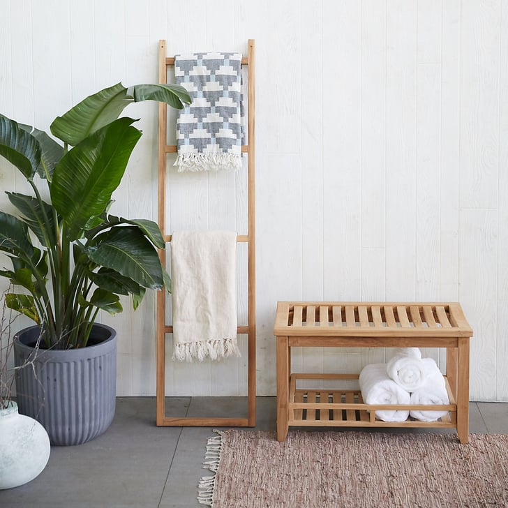 Teak Towel Rack Best Outdoor Organization and Storage Furniture