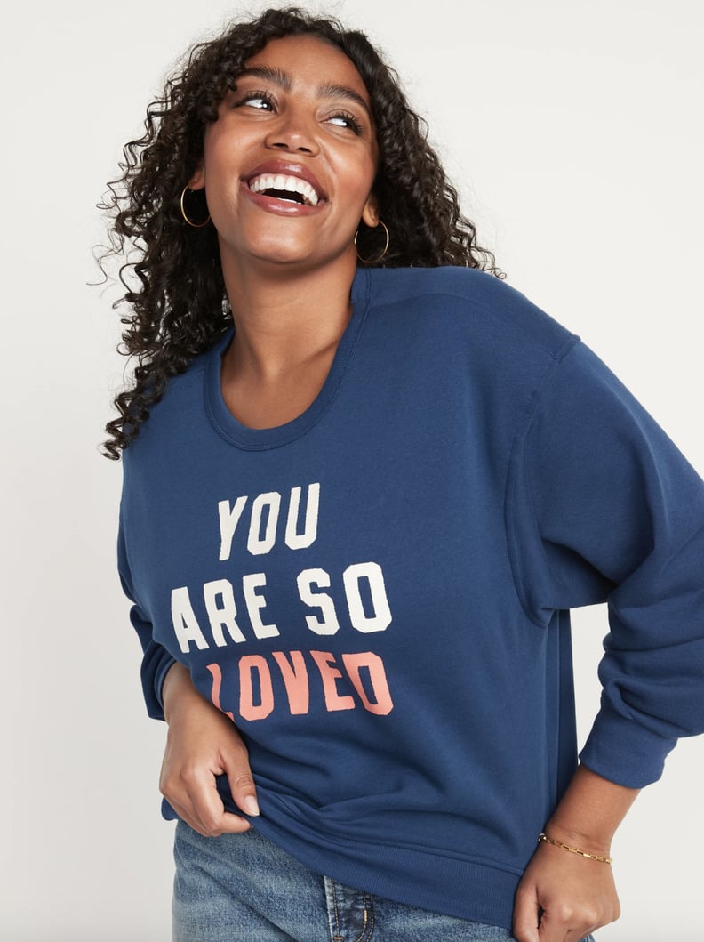 Old Navy Crew-Neck Cropped Sweatshirt For Women