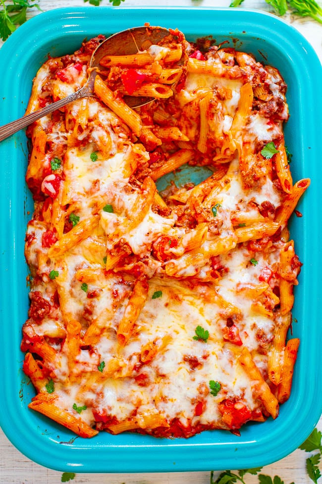 Cheesy Beef and Pasta Casserole