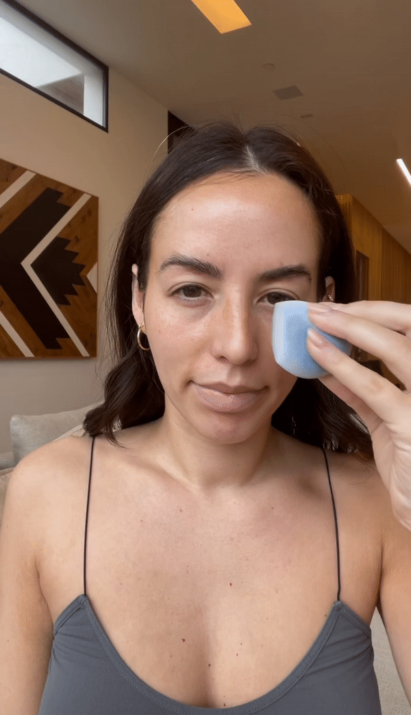 How to contour nose with self-tanner. 