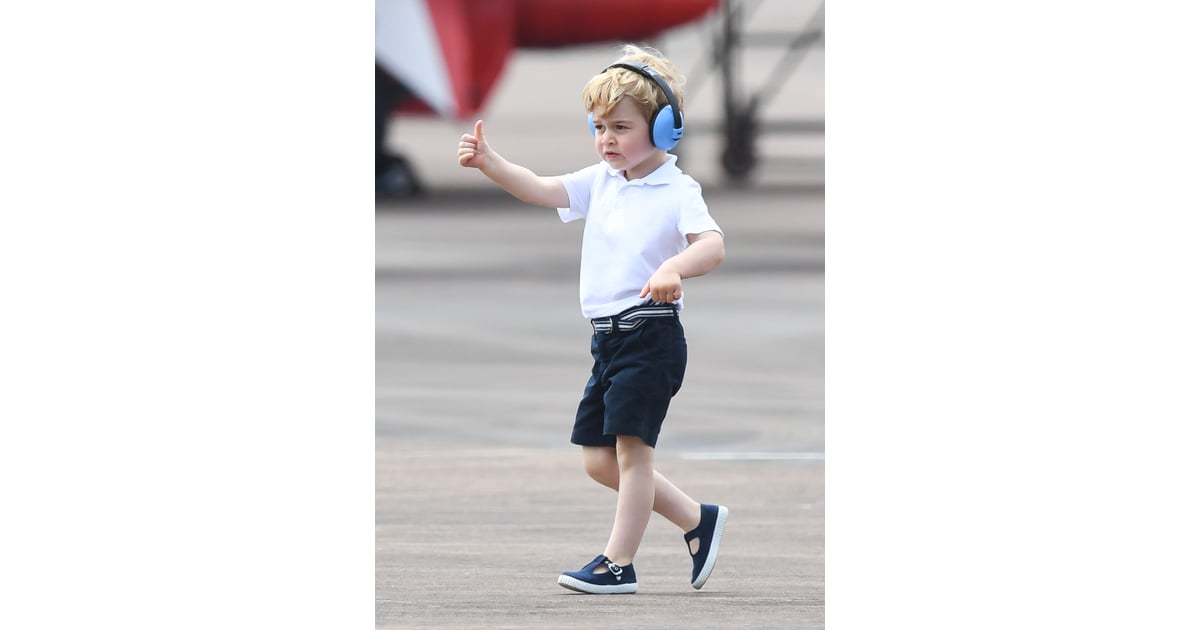 When George Gave a Thumbs Up Funny Pictures of Prince George and