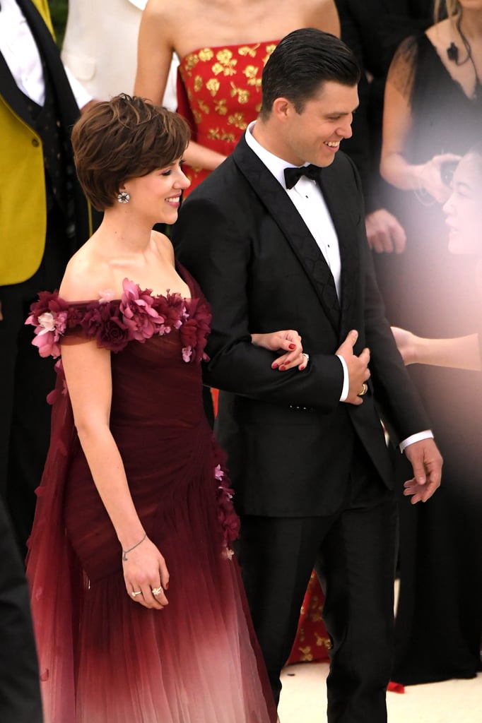 Scarlett Johansson and Colin Jost at 2018 Met Gala Photos