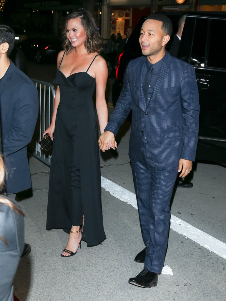 Chrissy Teigen and John Legend at Underground Premiere 2017