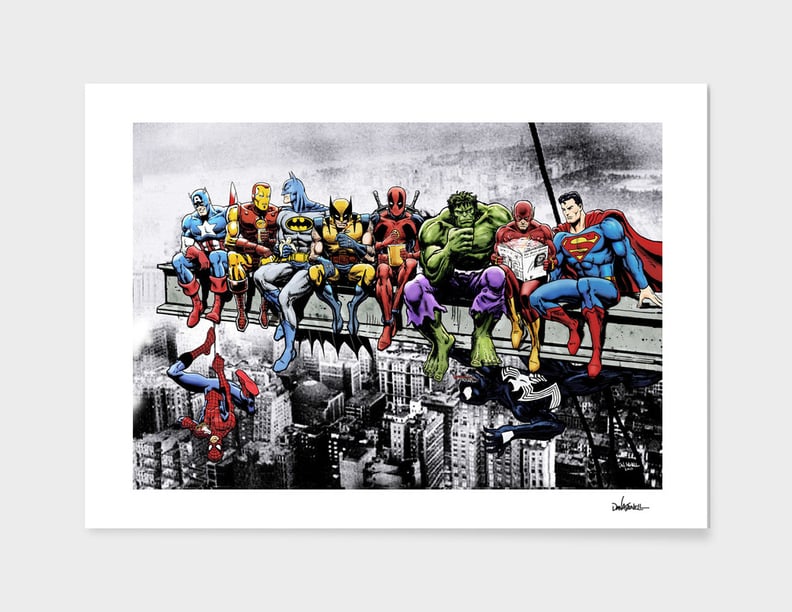 Marvel and DC Superheroes Poster