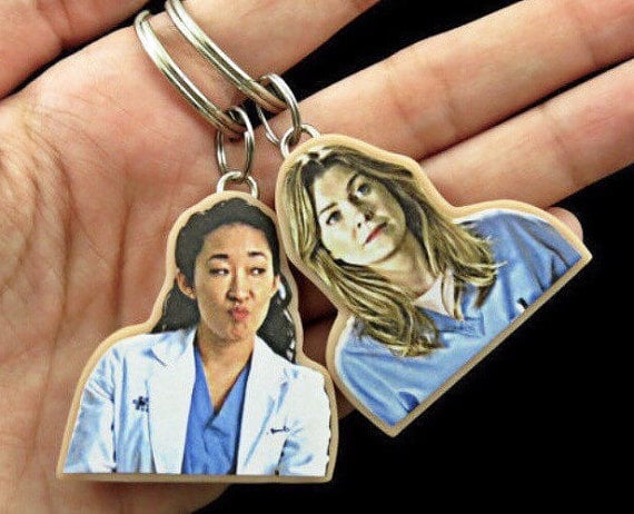 Meredith and Cristina Keychains