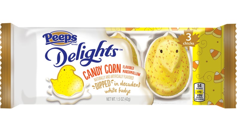 New: Peeps Delights Candy Corn Flavored Marshmallow Dipped in White Fudge ($2)